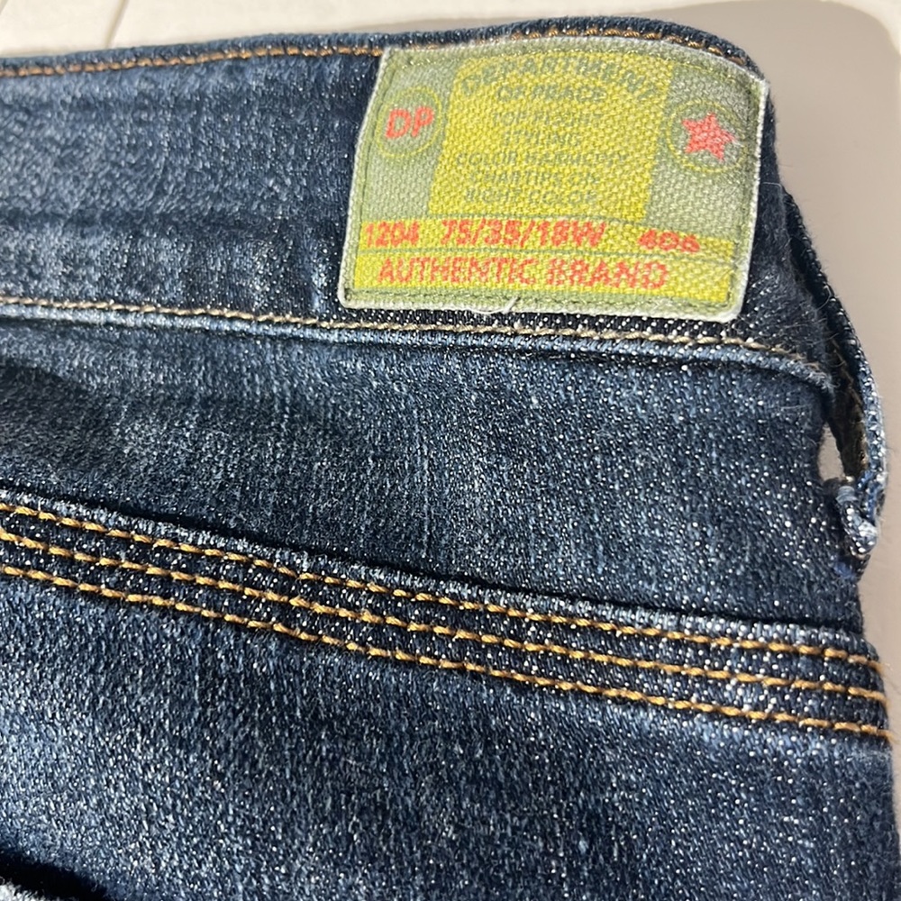 Department of Peace standard denim jeans sz 12 medium wash long inseam bootcut - Picture 9 of 9